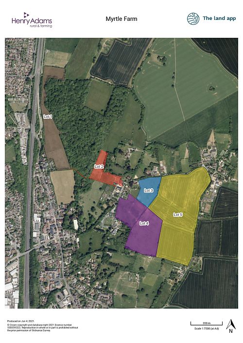 Land and Properties at Myrtle Farm, Blendworth, Hampshire